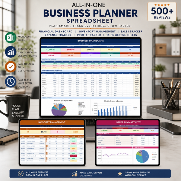 Business Planner Spreadsheet